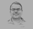 Sketch of Somu Bhattacharya, General Manager, Coca-Cola Amatil
