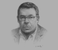 Sketch of Ivan Pomaleu, Managing Director, Investment Promotion Authority (IPA)
