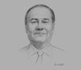 Sketch of Frederick Reiher, Chairman, Air Niugini
