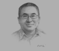 Sketch of James Lau, Managing Director, Rimbunan Hijau (PNG) Group
