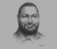Sketch of James Marape, Minister of Finance, Papua New Guinea
