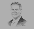 Sketch of Brent Emmett, CEO, Horizon Oil
