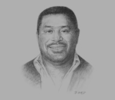 Sketch of Reuben Kautu, Chairman, DataCo
