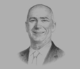 Sketch of Fred Hess, Managing Director, PanAust
