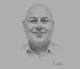Sketch of Andrew Potter, General Manager, Pacific Palms Property
