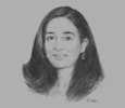 Sketch of Dr Amyna Sultan, CEO, Pacific International Hospital
