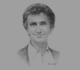 Sketch of Jack Lang, Former French Minister of Culture; and President, the Arab World Institute (AWI) 
