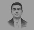 Sketch of Mohamed El Guerrouj, Director, Agency for Agricultural Development 
