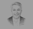 Sketch of El Mostafa Sajid, President, Moroccan Association of Textile and Clothing Industries
