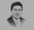 Sketch of Yoon Sang-Jick, Minister of Trade, Industry and Energy, Republic of Korea
