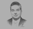Sketch of John Sfakianakis, Middle East Director, Ashmore Group
