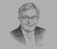 Sketch of  Andrew Robb, Australian Minister for Trade and Investment 
