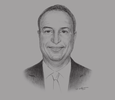 Sketch of Samer Khoury, President of Engineering and Construction, Consolidated Contractors Company (CCC)
