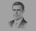 Sketch of Karim Awad, CEO, EFG Hermes 
