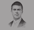Sketch of Manuel Valls, Prime Minister of France
