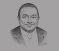 Sketch of Hesham Mekawi, Regional President, BP North Africa
