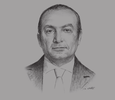 Sketch of Hani Berzi, Chairman, Edita Food Industries
