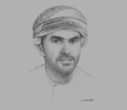 Sketch of Sheikh Aimen Al Hosni, CEO, Oman Airports Management Company (OAMC)
