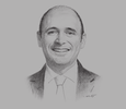 Sketch of Dionisio Romero, President, Grupo Romero
