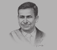 Sketch of President Ollanta Moisés Humala Tasso
