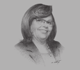 Sketch of  Rosa Maria Ortiz, Minister of Energy and Mines
