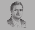 Sketch of Axel van Trotsenburg, Vice-President for East Asia and the Pacific, World Bank

