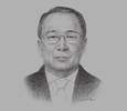 Sketch of U Kyaw Kyaw Maung, Governor of the Central Bank of Myanmar (CBM) 
