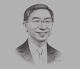 Sketch of Linus Goh, Head of Global Commercial Banking and Executive Vice-President, Oversea-Chinese Banking Corporation
