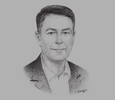 Sketch of Philippe Luxcey, Managing Director, Apollo Towers Myanmar
