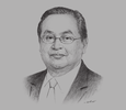 Sketch of U Win Khaing, President, Myanmar Engineering Society (MES)
