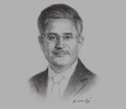 Sketch of Mahmood Al Kooheji, CEO, Mumtalakat
