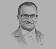 Sketch of Hassan Jarrar, CEO, Bahrain Islamic Bank
