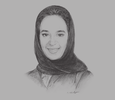 Sketch of Shaikha Hessa bint Khalifa Al Khalifa, Chairperson, Al Salam Bank-Bahrain
