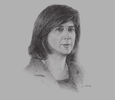 Sketch of María Ángela Holguín, Minister of Foreign Affairs
