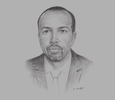 Sketch of Ahmed Osman, Governor, Central Bank of Djibouti
