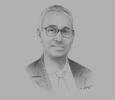 Sketch of Aboubaker Omar Hadi, Chairman, Djibouti Ports and Free Zones Authority
