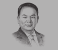 Sketch of Lorenzo Chan Jr, President, Pioneer Life & Retail Organisation Head, Pioneer Group
