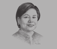 Sketch of  Senator Cynthia A Villar, Chairperson, Senate Committee on Agriculture and Food
