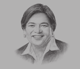 Sketch of Marivic Españo, Chairperson and CEO, P&A Grant Thornton

