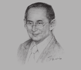 Sketch of Majesty Bhumibol Adulyadej, King of Thailand
