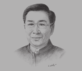 Sketch of Arthit Ourairat, President, Rangsit University
