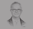 Sketch of Radhi Meddeb, CEO, Comete Engineering 
