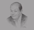 Sketch of Radhouane Ben Salah, President, Tunisian Federation of Hoteliers
