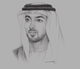 Sketch of Sheikh Mansour bin Zayed Al Nahyan, Deputy Prime Minister and Minister of Presidential Affairs
