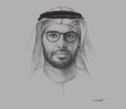 Sketch of Mohamed Al Mubarak, CEO, Aldar
