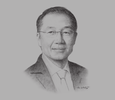 Sketch of Jim Yong Kim, President, World Bank Group

