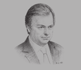 Sketch of Hugo Swire, Minister of State, UK Foreign and Commonwealth Office
