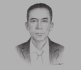 Sketch of Arjun Bahadur Thapa, Secretary-General, South Asian Association for Regional Cooperation (SAARC) 

