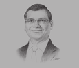 Sketch of Ajit Gunewardene, Deputy Chairman, John Keells Holdings

