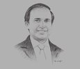 Sketch of Rajeeva Bandaranaike, CEO, Colombo Stock Exchange (CSE) 
